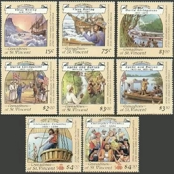 1988 Explorers Stamps 1988 Explorers Stamps